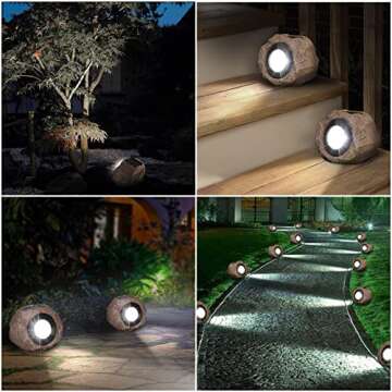 DGSCAK Solar Rock Lights - Bright, Waterproof, Eco-Friendly