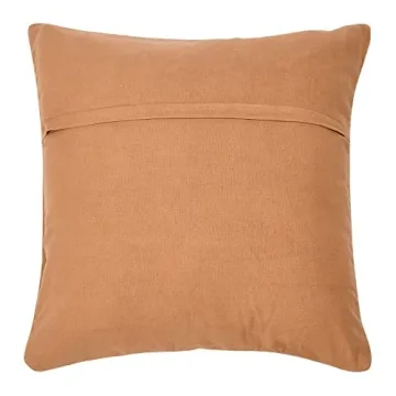Creative Co-Op Velvet Pillow Cover 20 inch Quilted Camel