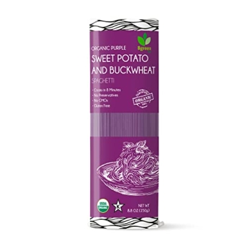 Big Green Organic Food- Organic Purple Yam + Buckwheat Spaghetti, Premium Ube, Gluten-Free, Vegan (I...