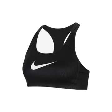 Nike Womens Dri-Fit Vitcory Shape High Support Sports Bra Black AJ5219 (Medium)
