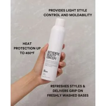 Authentic Beauty Concept Dry Shampoo | Vegan Dry Shampoo | Lightweight Texturizing Spray | Refreshes...