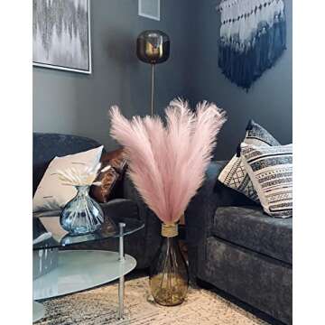 Elegant Faux Pampas Grass 43" Tall for Home Decor