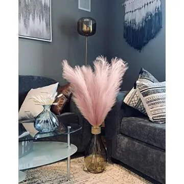 Elegant Faux Pampas Grass 43" Tall for Home Decor