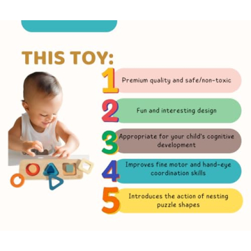 Leticia's Corner Eco-Friendly 3D Shapes Puzzle for Kids