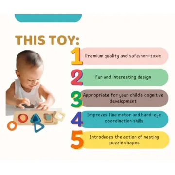 Leticia's Corner Eco-Friendly 3D Shapes Puzzle for Kids