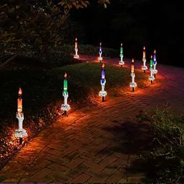 Dazzle Bright Halloween Skeleton Candle Lights for Decor
