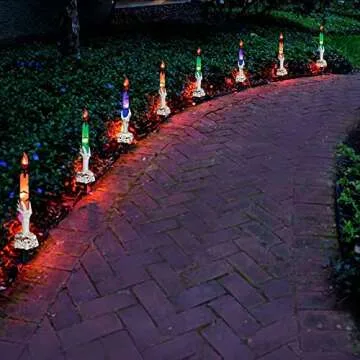 Dazzle Bright Halloween Skeleton Candle Lights for Decor