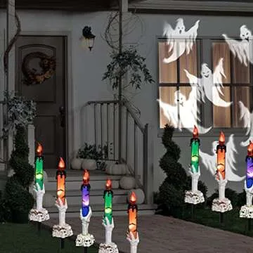 Dazzle Bright Halloween Skeleton Candle Lights for Decor