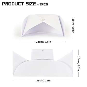 zhcoy 2 pcs Nurse Hat Headband Nurse Cap Costume (White)