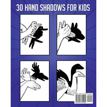 Hand Shadows Activity Book For Kids: 30 Easy To Follow Illustrations