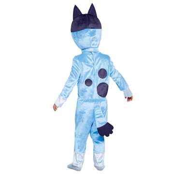 Disguise Bluey Costume for Kids, Official Bluey Character Outfit with Jumpsuit and Mask, Classic Tod...