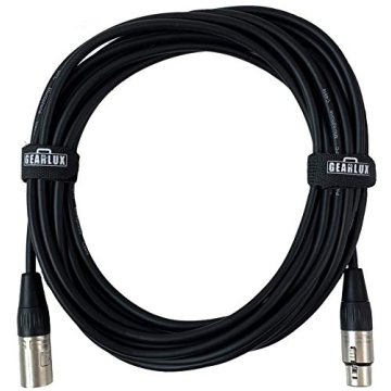 Gearlux XLR Microphone Cables 25 Feet - Professional and Reliable
