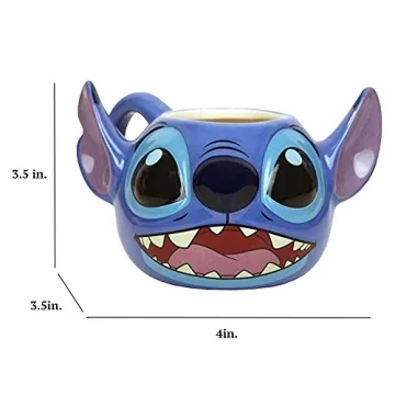 Adorable Disney Lilo and Stitch 3D Ceramic Mug