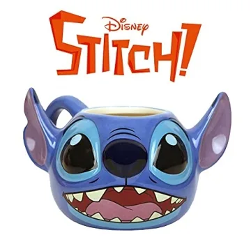 Adorable Disney Lilo and Stitch 3D Ceramic Mug
