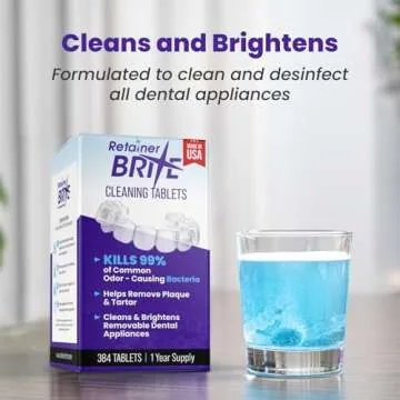 Retainer Brite Retainer brite, 1 year supply, 384 tablets, 384 Count