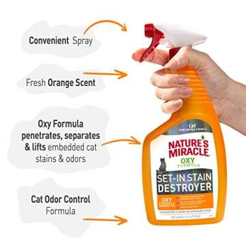 Nature's Miracle Just for Cats Oxy Stain and Odor Remover, 24 fl oz