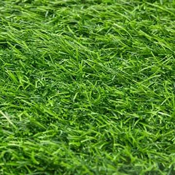 Zodaca 2 Pack Artificial Turf for Dogs and Puppy Potty Training with Drain Holes, Faux Grass Mat, Indoor and Outdoor Decor, Green Turf Rug for Doormat, Under Bench Shoe Storage (15 x 20 Inches)