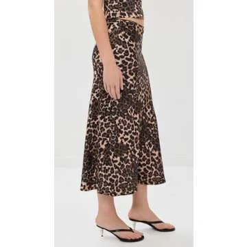 Lioness Women's Enigmatic Skirt, Leopard, Print, Brown, M