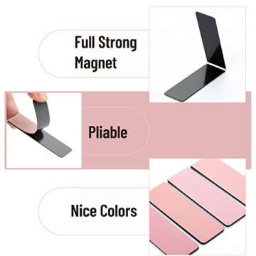 Mr. Pen- Magnetic Bookmarks, 12 Pack, Magnetic Book Marks, Bookmarks for Women Men Kids, Magnetic Bookmark, Magnet Bookmark Clips, Book Marker, Paper Bookmarks, Bookmark Magnetic, Aesthetic Bookmark