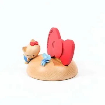 WOODERFUL Life Hello Kitty Wooden Phone Holder | Popular Sanrio Craft Gift