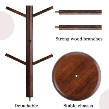 Patelai Coffee Mug Tree 6 Hooks for Elegant Storage