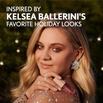 COVERGIRL Exhibitionist by Kelsea Ballerini Liquid Glitter Eyeshadow, Highly Pigmented, Glittery Finish, Long-Wearing, Forever 5, 0.13oz