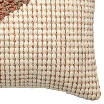Amazon Brand – Rivet Modern Textured Throw Pillow - 12 x 24 Inch, Blush / Ivory