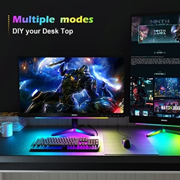 WILLED RGB Under Monitor Light Bar Enhances Gaming Setup