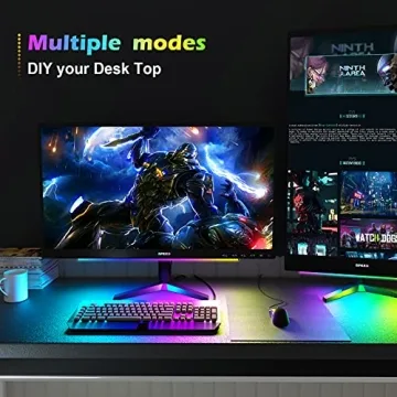 WILLED RGB Under Monitor Light Bar Enhances Gaming Setup