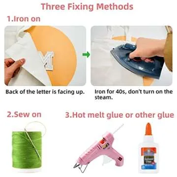 Personalized Jongdari Chenille Iron-on Letter Patches