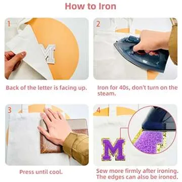 Personalized Jongdari Chenille Iron-on Letter Patches