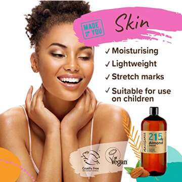 Naissance Sweet Almond Oil 32 fl oz - Natural & Vegan