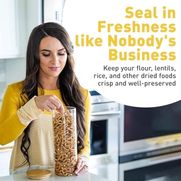 Stylish Glass Food Storage Containers Set of 4 with Lids