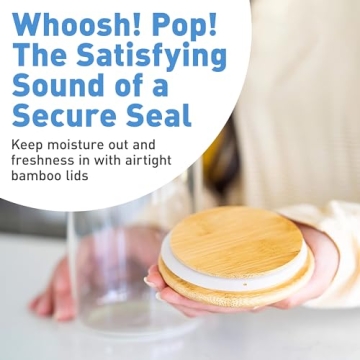 Stylish Glass Food Storage Containers Set of 4 with Lids