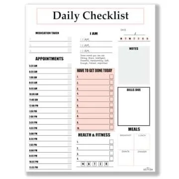 NiiViin Daily Planner – Top ADHD Notepad for Daily Tasks