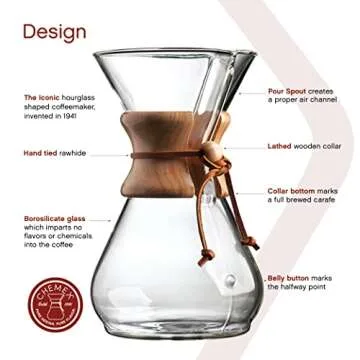 CHEMEX 8-Cup Classic Bundle - Ultimate Coffee Experience