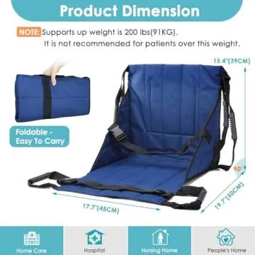 Durable Patient Lift Transfer Belt For Caregivers