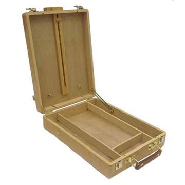 Desktop Artist Easel - Wooden Portable Compact Stand - Student Drawing Painting