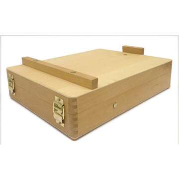 Desktop Artist Easel - Wooden Portable Compact Stand - Student Drawing Painting