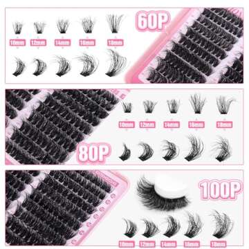 Fluffy Lash Clusters by ALPHONSE - DIY Eyelash Extensions