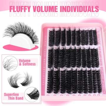 Fluffy Lash Clusters by ALPHONSE - DIY Eyelash Extensions