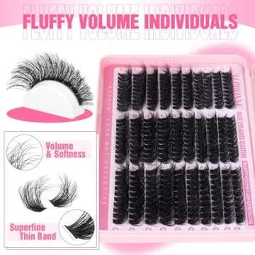 Fluffy Lash Clusters by ALPHONSE - DIY Eyelash Extensions