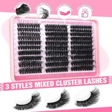 Fluffy Lash Clusters by ALPHONSE - DIY Eyelash Extensions
