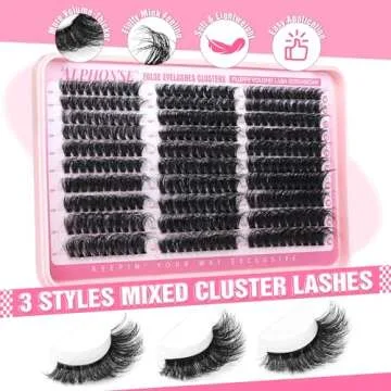 Fluffy Lash Clusters by ALPHONSE - DIY Eyelash Extensions