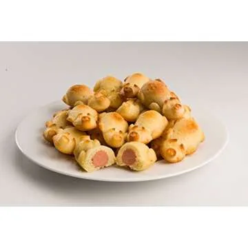 Mobi 12 Little Pigs in a Blanket Silicone Baking Mold, Pink