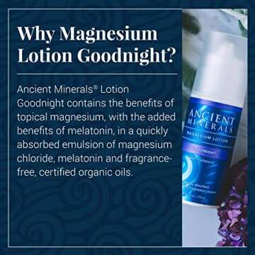 Magnesium Lotion Goodnight & Ultra for Relaxation and Sleep