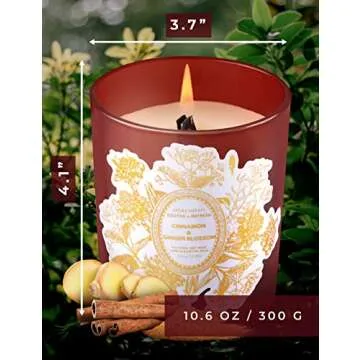 Cinnamon Ginger Blossom Candle | Warm, Aromatic, Long Lasting