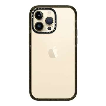 CASETiFY Impact iPhone 14 Pro Max Case [4X Military Grade Drop Tested / 8.2ft Drop Protection] - Glossy Black