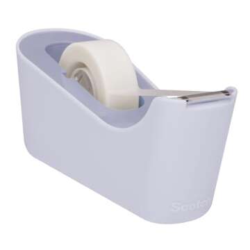 Scotch Desktop Dispenser, coral, No Tape Included, 1 Dispenser/Pack (C18-LAV-0), 1 Inches