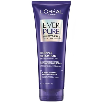 L’Oreal Paris EverPure Sulfate Free Brass Toning Purple Shampoo for Blonde & Highlighted Hair
